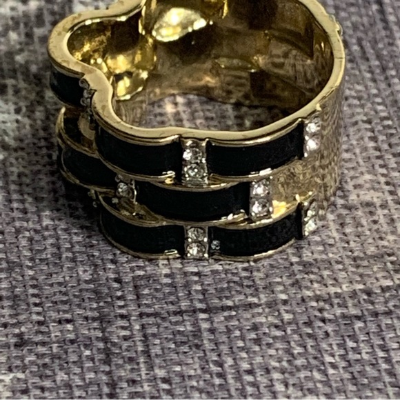 Thick Layered Costume Jewelry Statement Ring - Picture 3 of 13